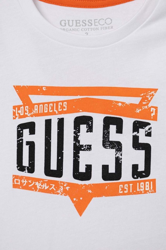 Chłopiec Guess t-shirt bawełniany N4RI21.K8HM4.PPYH biały