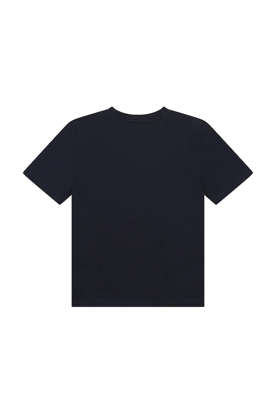 Дитяча бавовняна футболка BOSS J25P24.102.150 темно-синій SS25