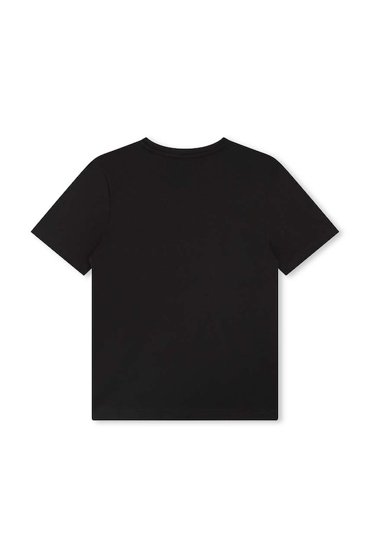BOSS t-shirt bawełniany dziecięcy nadruk czarny J25P24.102.150
