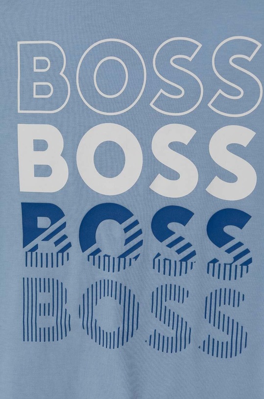 Chlapec Detské bavlnené tričko BOSS J50775.162.174 modrá