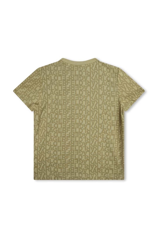 Karl Lagerfeld t-shirt bawełniany dziecięcy Z30036.114.150 zielony SS24