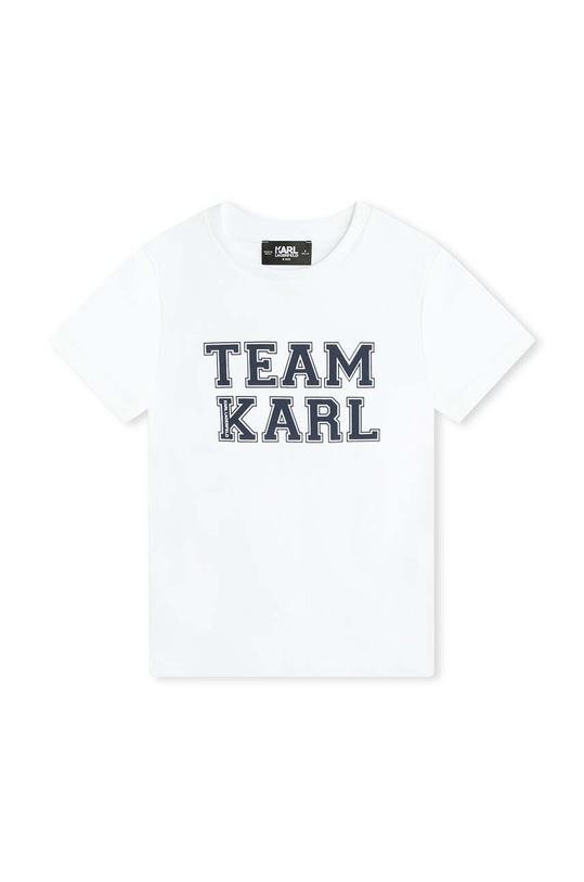 Detské bavlnené tričko Karl Lagerfeld bavlna biela Z30049.114.150