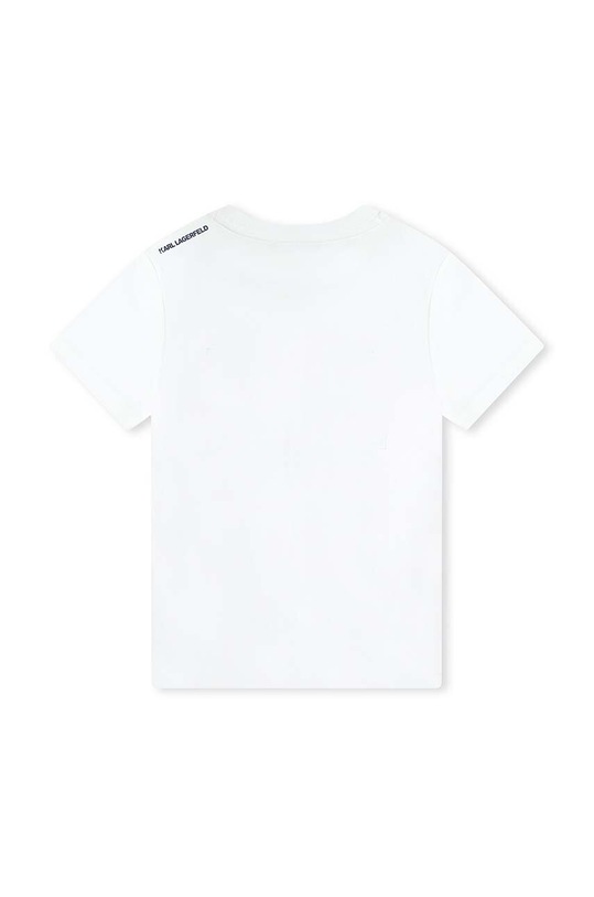 Detské bavlnené tričko Karl Lagerfeld Z30049.114.150 biela SS24