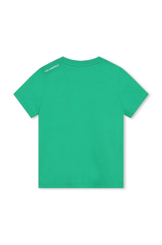 Karl Lagerfeld t-shirt bawełniany dziecięcy Z30049.162.174 turkusowy SS24
