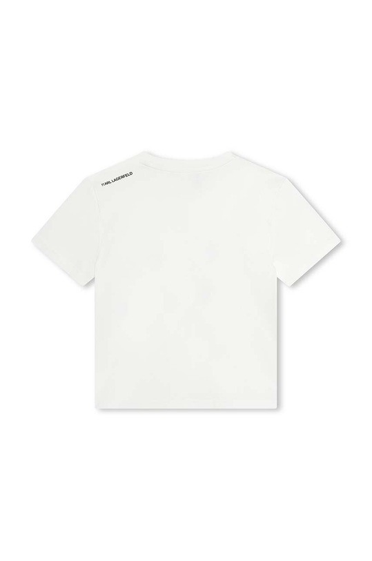 Karl Lagerfeld t-shirt bawełniany dziecięcy Z30052.102.108 biały SS24