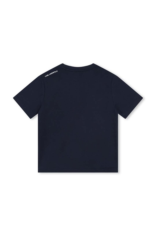 Karl Lagerfeld t-shirt bawełniany dziecięcy Z30052.162.174 granatowy SS24
