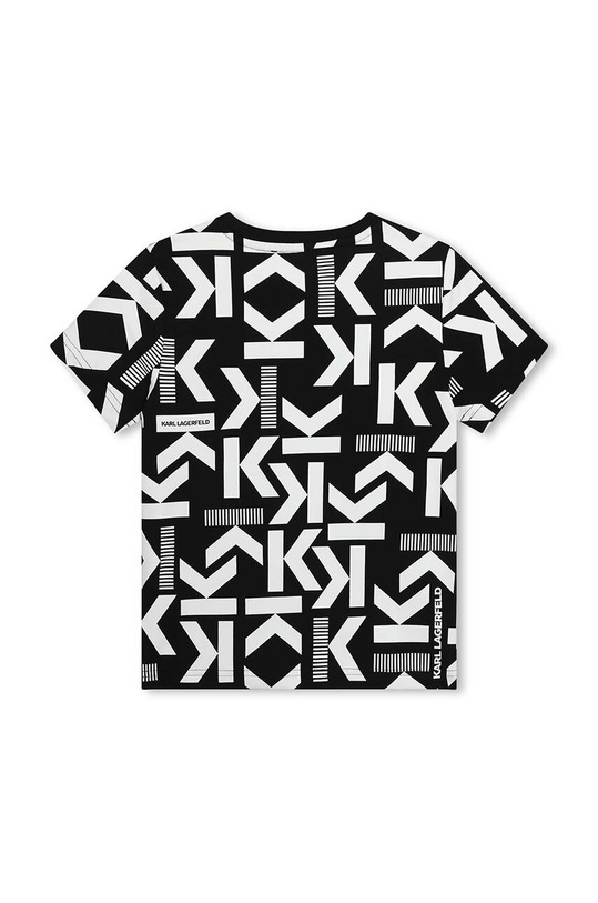 Chłopiec Karl Lagerfeld t-shirt bawełniany dziecięcy Z30053.114.150 czarny
