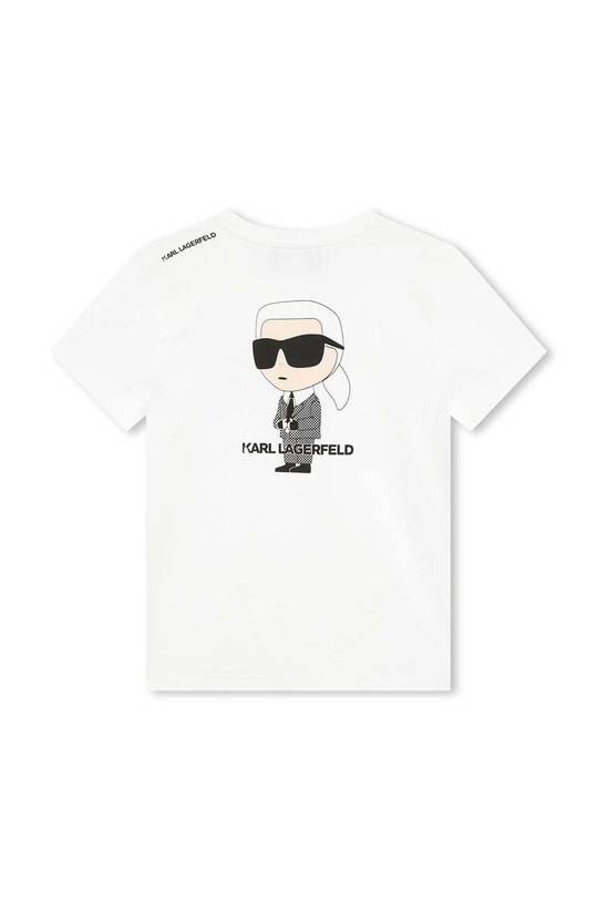 Karl Lagerfeld t-shirt bawełniany dziecięcy Z30054.114.150 biały SS24