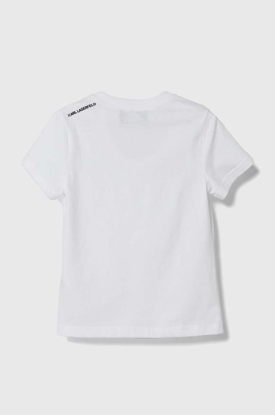 Дитяча бавовняна футболка Karl Lagerfeld Z30055.114.150 білий SS24