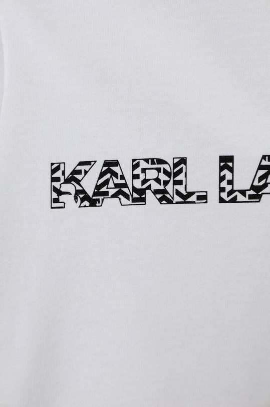 Хлопчик Дитяча бавовняна футболка Karl Lagerfeld Z30055.114.150 білий
