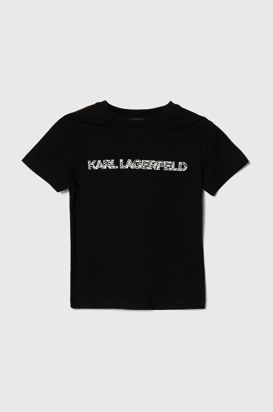Karl Lagerfeld gyerek pamut póló pamut fekete Z30055.114.150