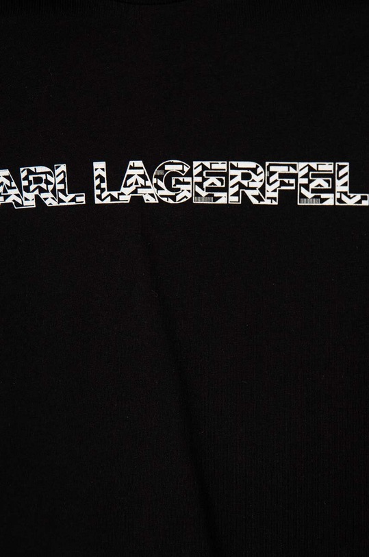 Fiú Karl Lagerfeld gyerek pamut póló Z30055.114.150 fekete