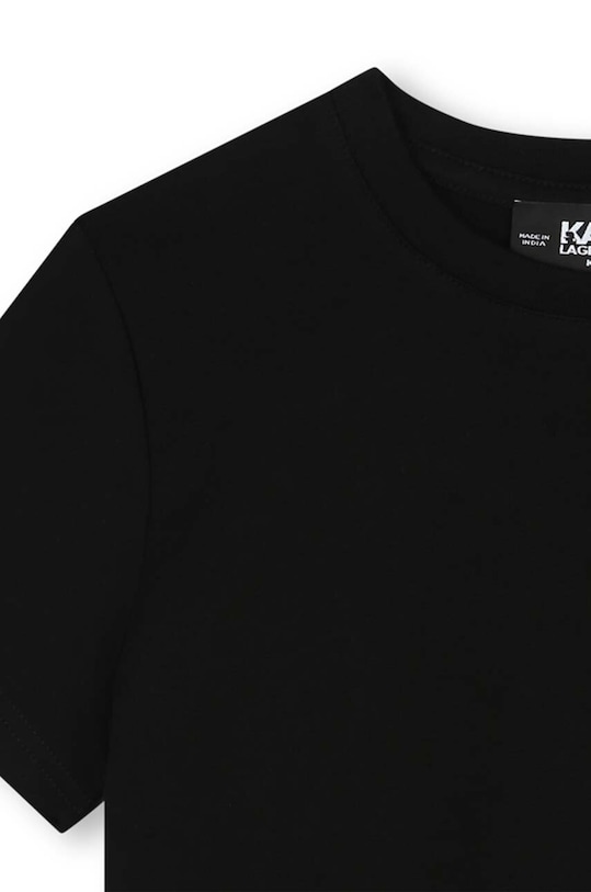 Fiú Karl Lagerfeld gyerek pamut póló Z30056.162.174 fekete