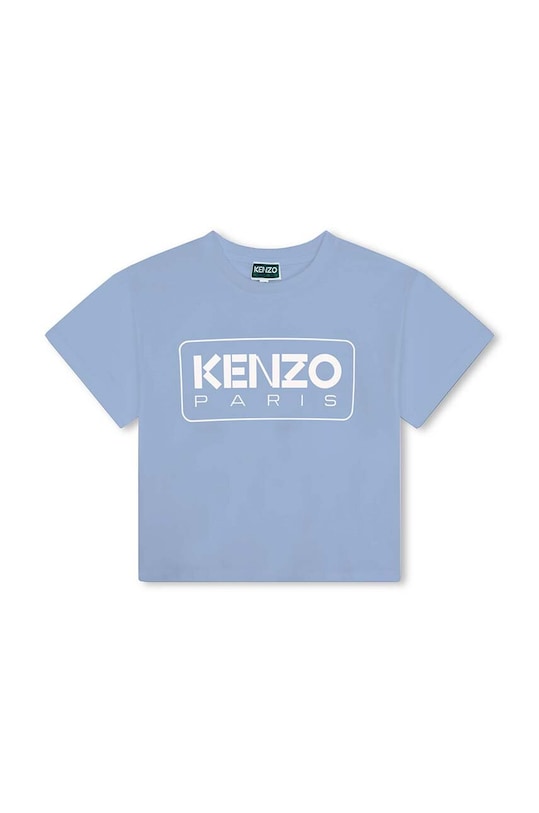 Kenzo Kids t-shirt bawełniany dziecięcy nadruk niebieski K60340.