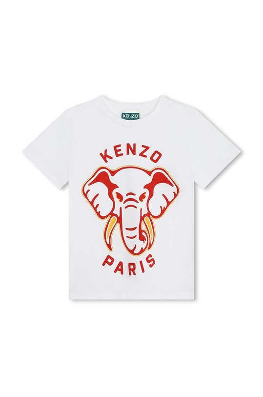 Dětské bavlněné tričko Kenzo Kids kulatý bílá K60357.
