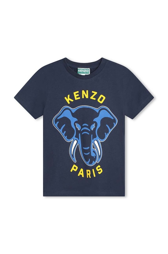 Kenzo Kids gyerek pamut póló pamut kék K60357.