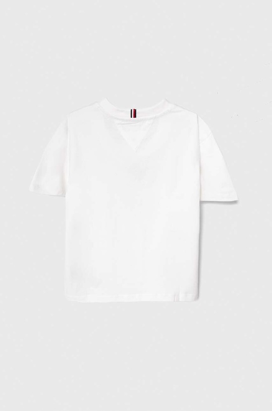 Dětské bavlněné tričko Tommy Hilfiger KB0KB08575.74.122.PPYH bílá SS24