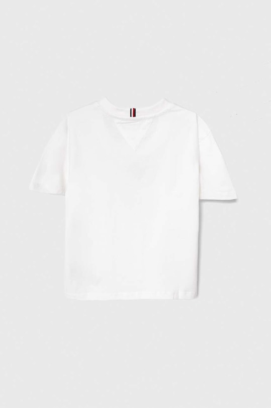 Dětské bavlněné tričko Tommy Hilfiger KB0KB08575.74.122.PPYH bílá SS24