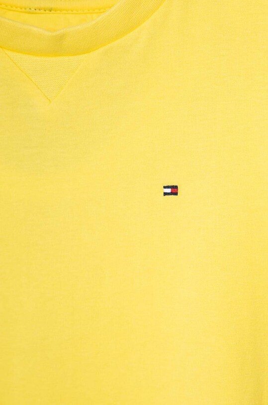 Chłopiec Tommy Hilfiger t-shirt bawełniany dziecięcy KB0KB08575.74.122.PPYH żółty