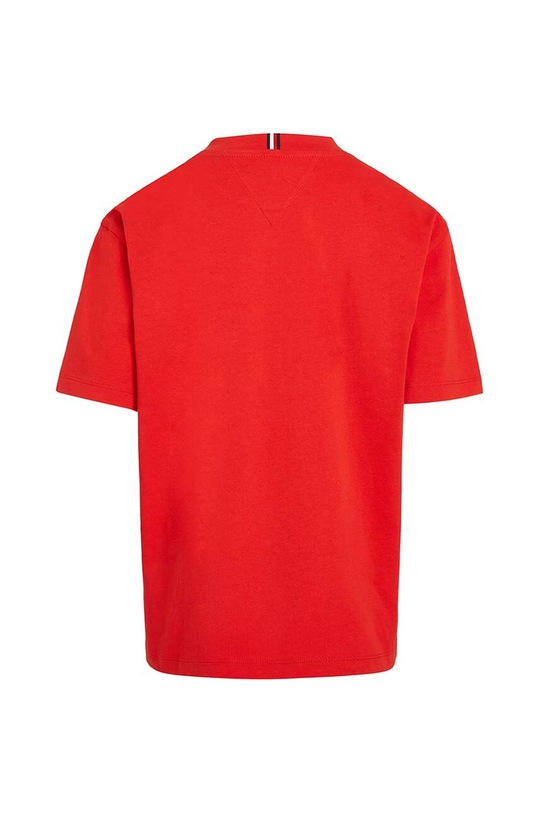 Chłopiec Tommy Hilfiger t-shirt bawełniany dziecięcy KB0KB08575.74.122.PPYH czerwony