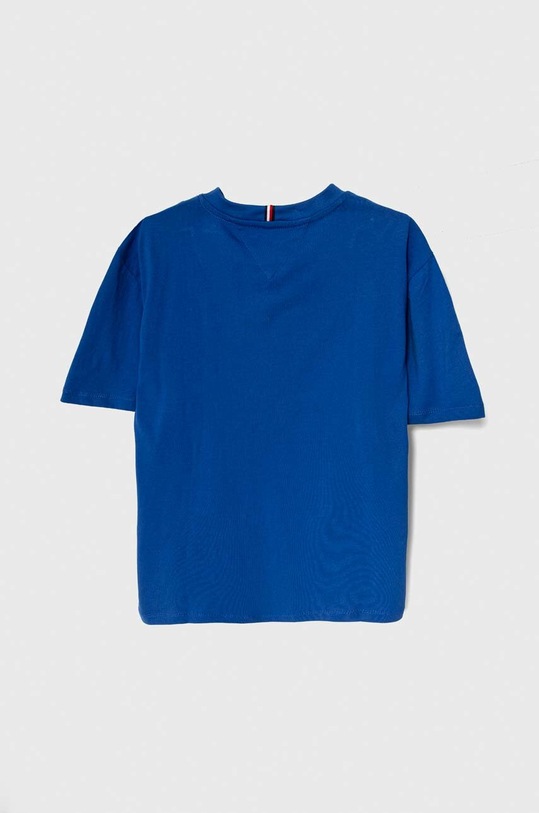 Tommy Hilfiger tricou de bumbac pentru copii KB0KB08575.128.176.PPYH albastru SS24