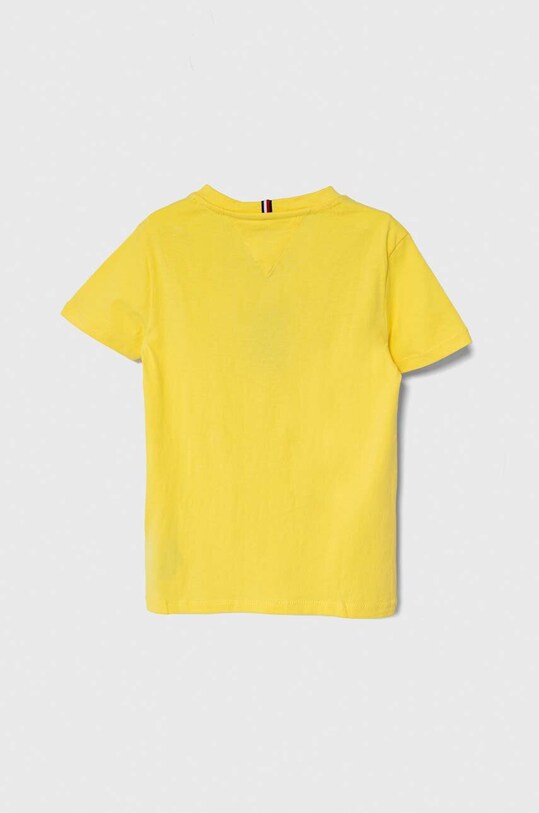 Tommy Hilfiger t-shirt bawełniany dziecięcy KB0KB08671.74.122.PPYH żółty SS24