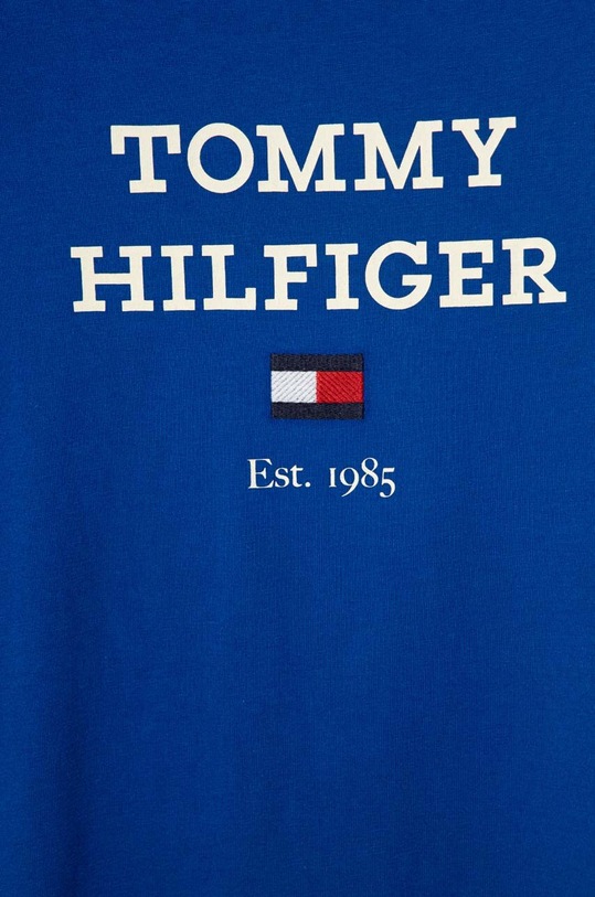 Chłopiec Tommy Hilfiger t-shirt bawełniany dziecięcy KB0KB08671.74.122.PPYH niebieski