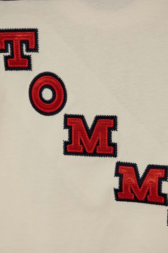 Chłopiec Tommy Hilfiger t-shirt bawełniany dziecięcy KB0KB08676.116.122.PPYH czerwony