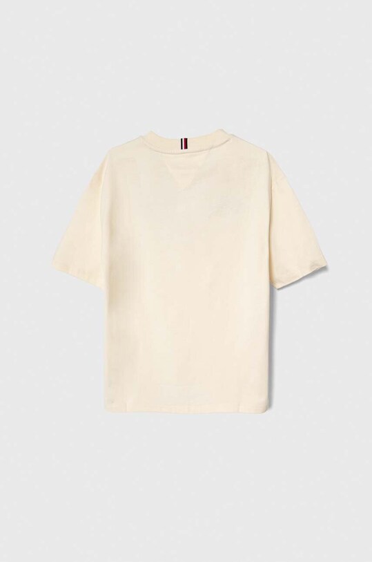 Tommy Hilfiger t-shirt bawełniany dziecięcy KS0KS00538.116.122.PPYH beżowy SS24