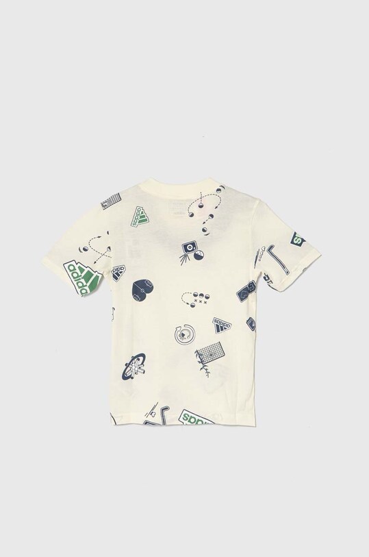 adidas tricou de bumbac pentru copii IS3760 galben SS24