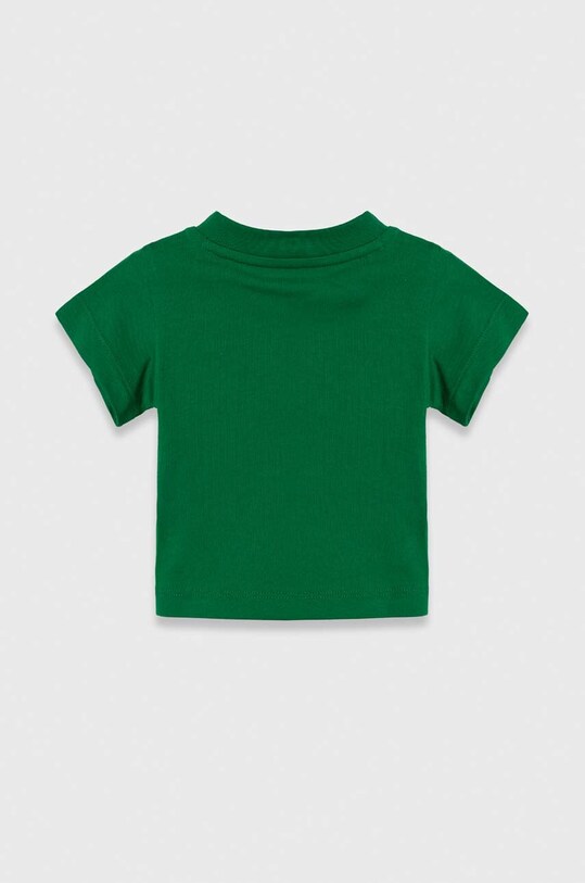 Мальчик Детская хлопковая футболка adidas Originals TREFOIL TEE IR6802 зелёный