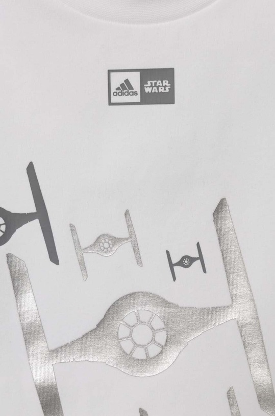 Chłopiec adidas t-shirt dziecięcy x Star Wars IS4556 biały
