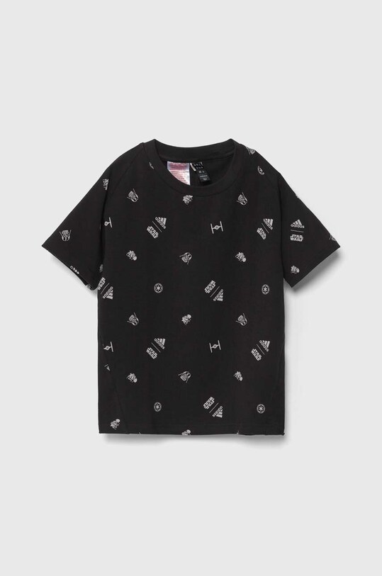 adidas gyerek póló x Star Wars elasztánnal fekete IN7287