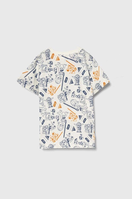 Детская хлопковая футболка adidas x Star Wars IT8785 бежевый SS24