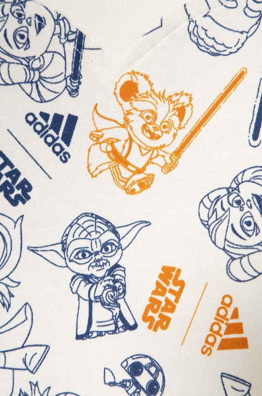 CHLAPEC Dětské bavlněné tričko adidas x Star Wars IT8785 béžová