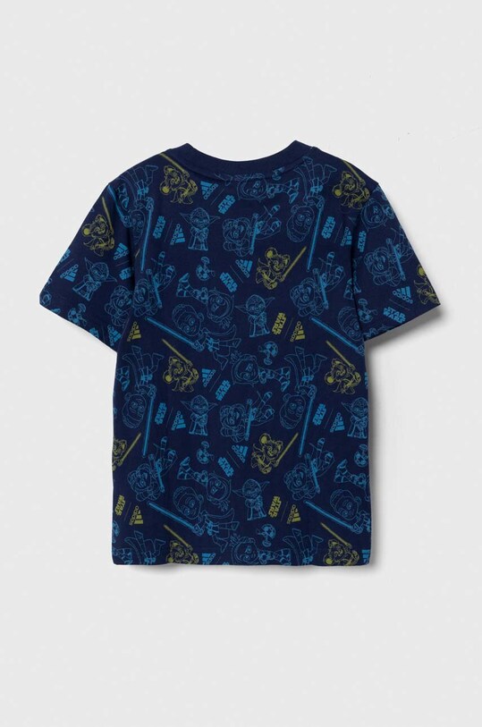 adidas tricou de bumbac pentru copii x Star Wars IN7303 bleumarin SS24