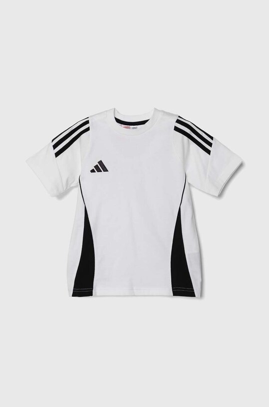 adidas Performance tricou de bumbac pentru copii TIRO24 SWTEEY imprimeu alb IR9358