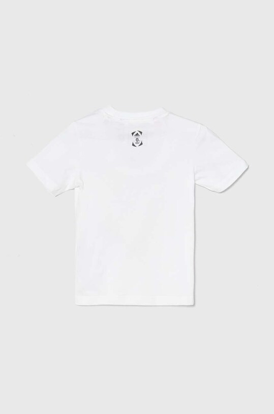 adidas Performance tricou de bumbac pentru copii x UEFA Euro 2024 IT9314 alb SS24