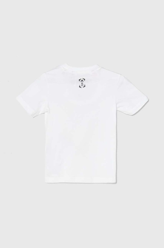 Dětské bavlněné tričko adidas Performance x UEFA Euro 2024 IT9314 bílá SS24