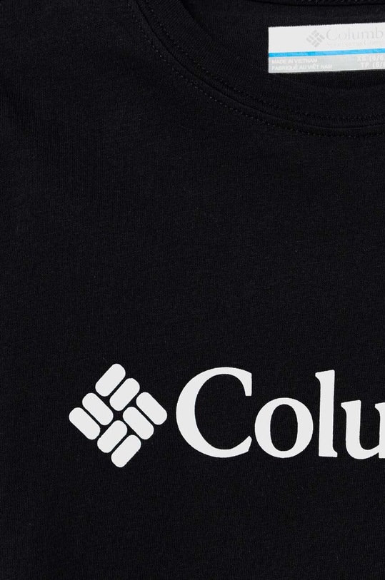 Băieți Columbia tricou de bumbac pentru copii Valley Creek Short 1989781.PPYH negru