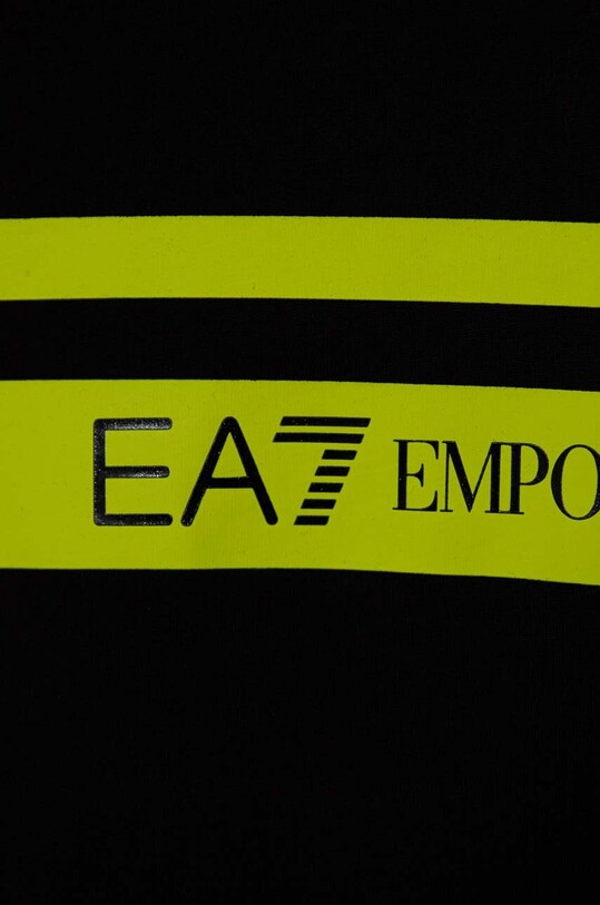 Chłopiec EA7 Emporio Armani t-shirt bawełniany dziecięcy 3DBT58.BJ02Z czarny