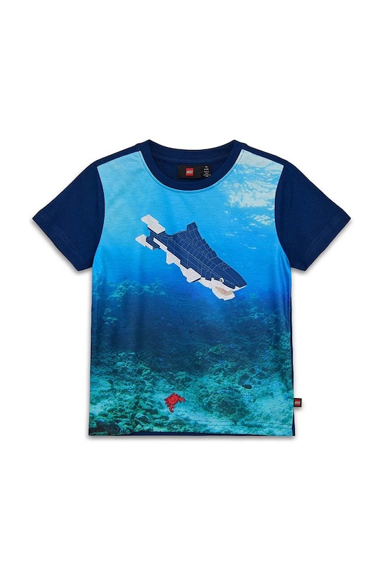 Lego tricou de bumbac pentru copii print albastru 12011183