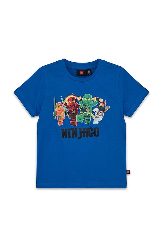 Lego t-shirt bawełniany dziecięcy nadruk niebieski 12011247
