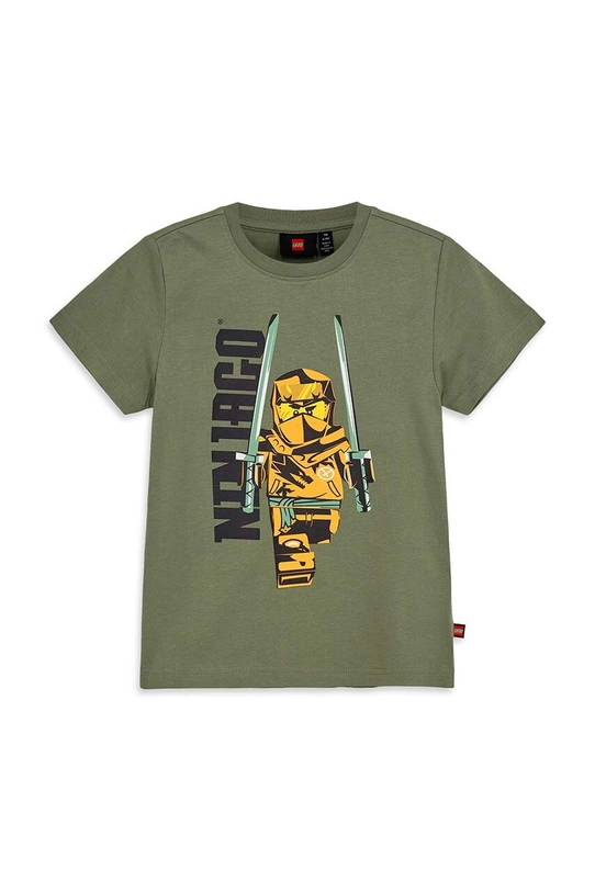 Lego t-shirt bawełniany dziecięcy bawełna zielony 12011248