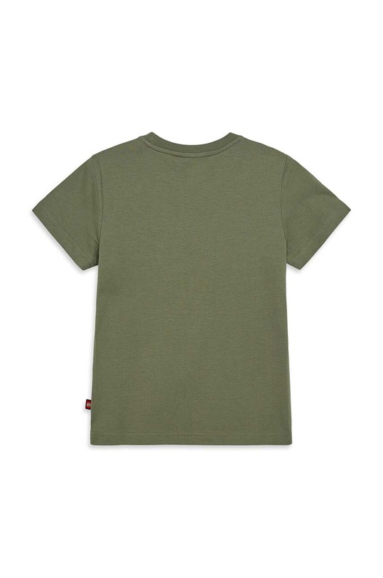 Lego t-shirt bawełniany dziecięcy 12011248 zielony SS24