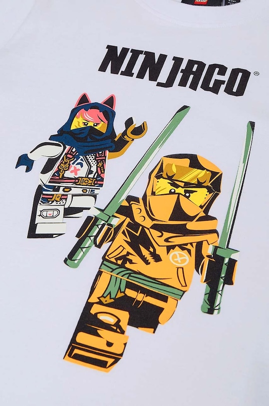 Chłopiec Lego t-shirt bawełniany dziecięcy 12011250 biały