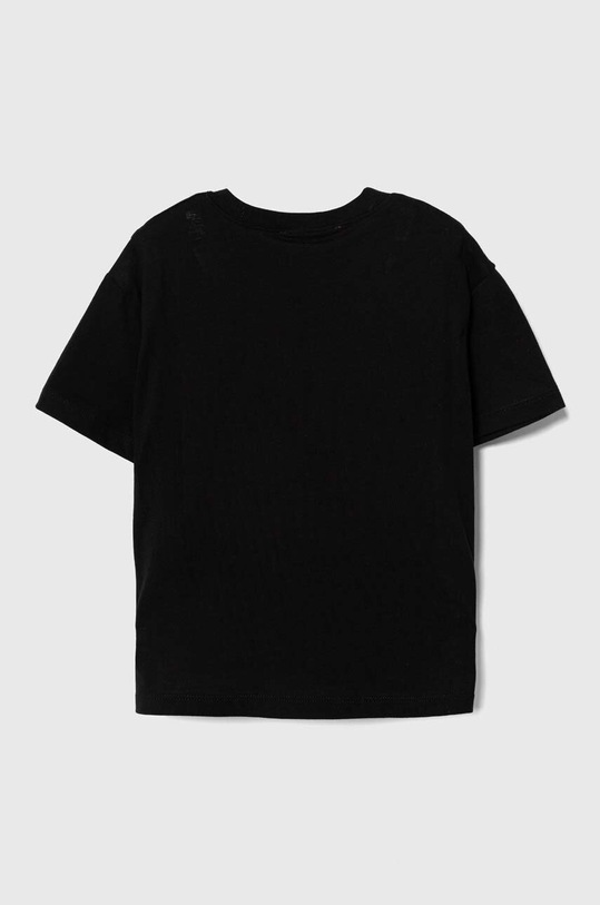 Sisley t-shirt bawełniany dziecięcy 3096X1044.G.Seasonal czarny SS24