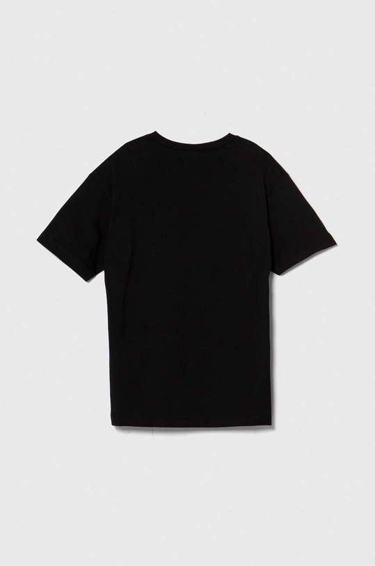 Sisley t-shirt bawełniany dziecięcy 3096X1045.G.Seasonal czarny SS24