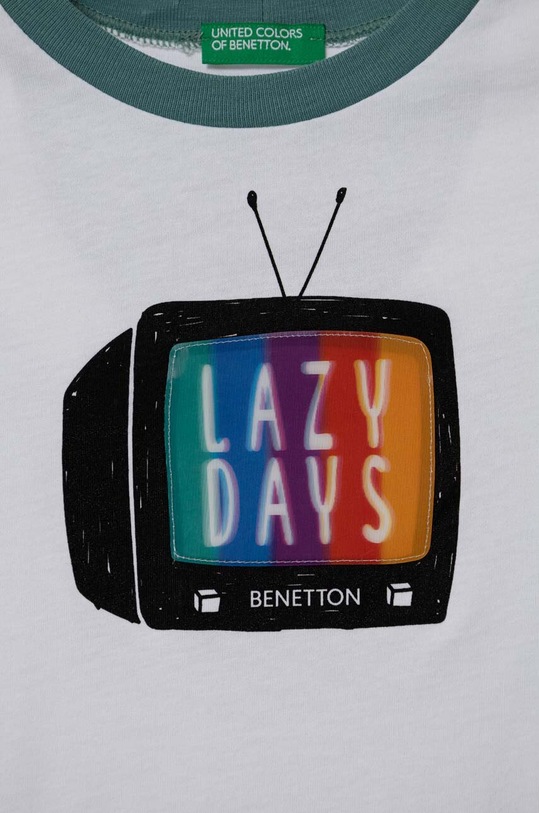Chłopiec United Colors of Benetton t-shirt bawełniany dziecięcy 3096C10HI.G.Seasonal biały