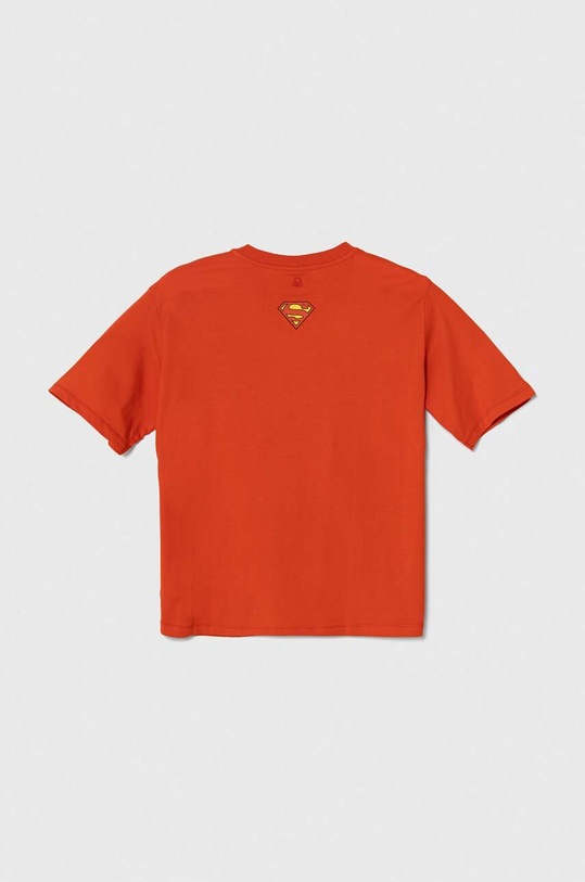 Detské bavlnené tričko United Colors of Benetton 3096C10IM.G.Seasonal červená SS24
